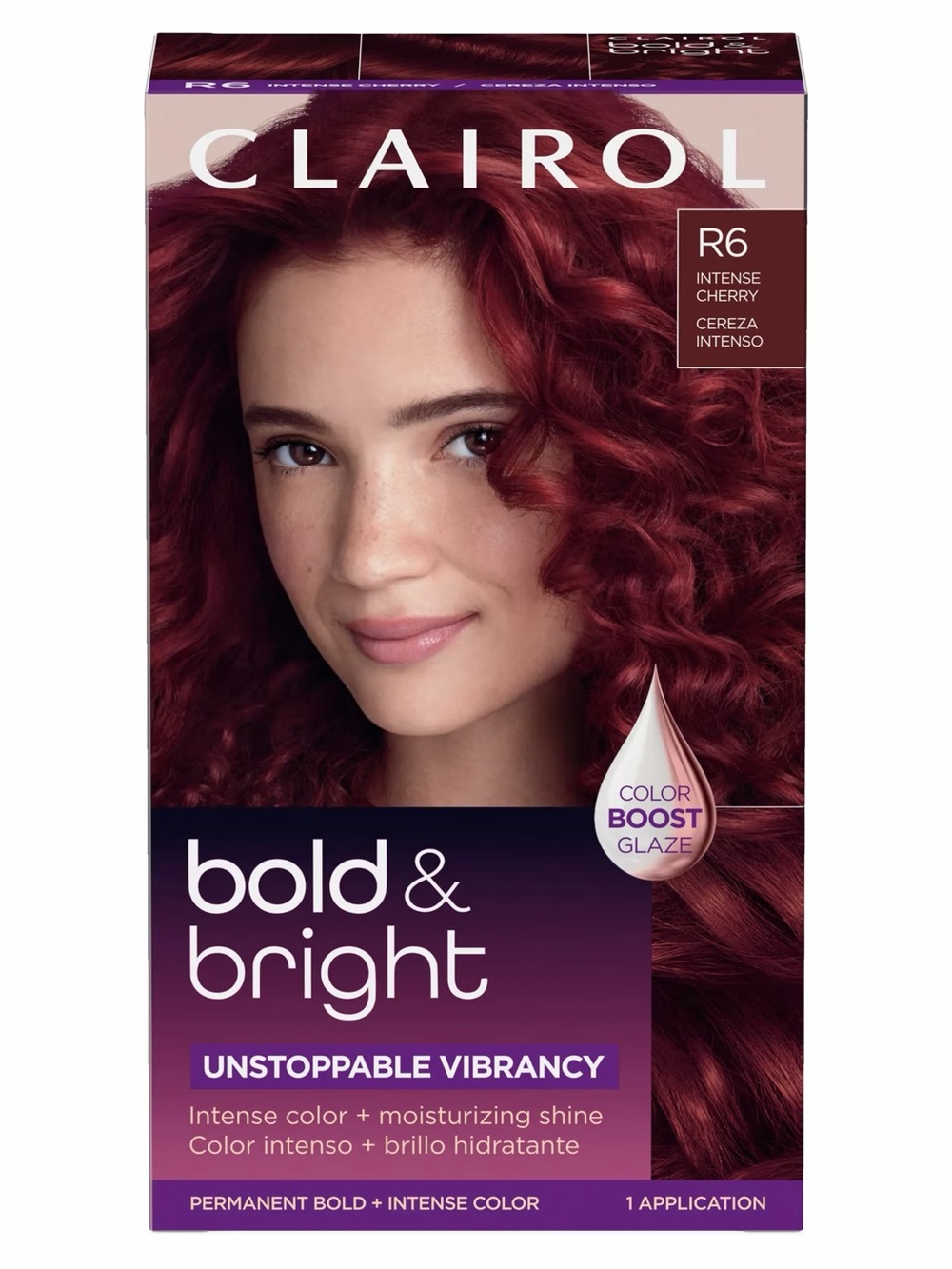 3 Pack Clairol Bold & Bright Hair Color Box in R6 Intense Cherry Brand New